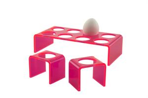 Eggcup in pink - 6 pcs.  (Neon Living)